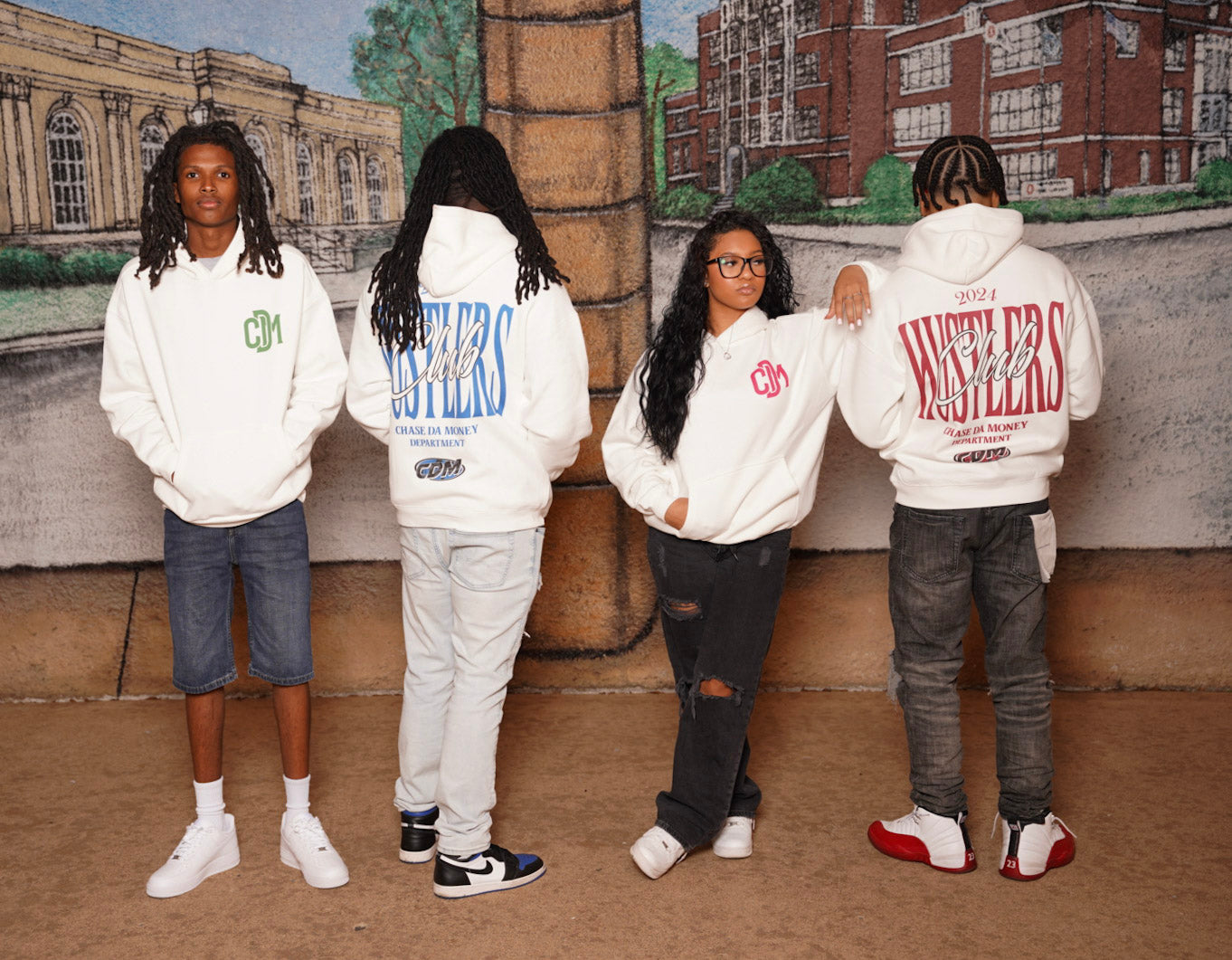 MULTI-COLOR HUSTLER CLUB HOODIE