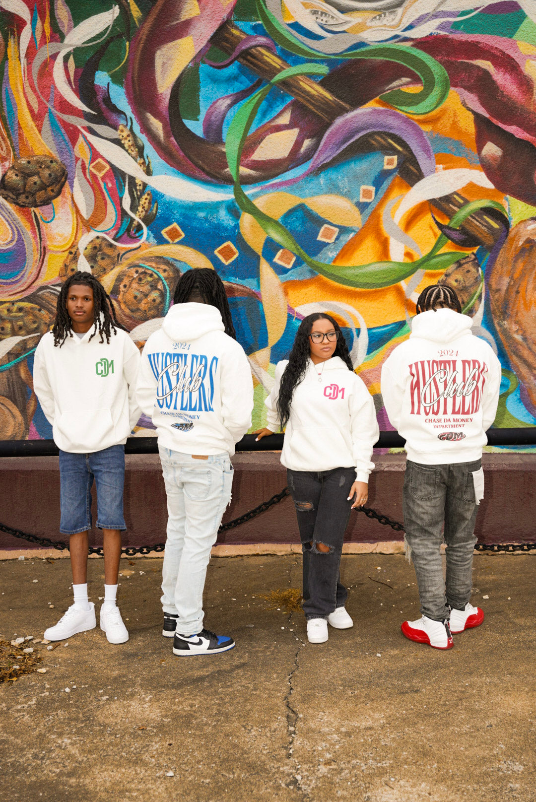 MULTI-COLOR HUSTLER CLUB HOODIE